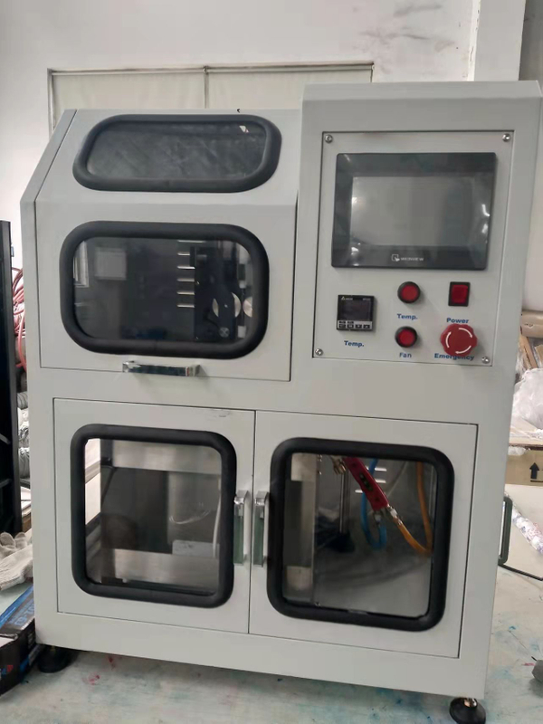 ISO 9150 kleine Spritzer geschmolzener Metallentropfen -Impaktestests EN 348 Feuerwiderstandsapparat