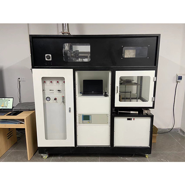 Laborfeuer -Test ISO 5660 Kegelkalorimeter für Wärmefreisetzung und Rauchanalyse